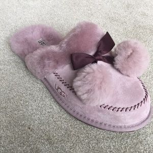 Purple Ugg mule slippers